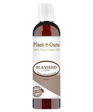 Flaxseed Oil 4 oz Virgin  Unrefined Cold Pressed 100% Pure Natural Carrier - Skin  Body And Face. Great For Psoriasis  DYI Creams  Lotions and Lip balms. - Buy Online on GoSupps.com