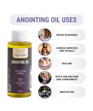 Anointing Oil Lily of The Valley 2oz - Honor & Purity Perfect Gift for Pastors Home Blessings Biblical Inspiration - Buy Online on GoSupps.com
