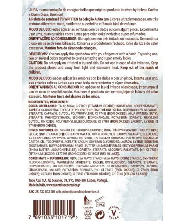  O BOTICARIO Aura by Helena Coelho Eyeshadow Palette for Women - Highly pigmented long-lasting high-coverage 8 colors 3 textures: matte shimmer and super shimmer 4g - Buy Online on GoSupps.com