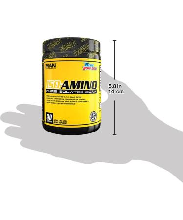 Buy Man Sports ISO-Amino BCAA Powder - Blue Bomb-Sicle Flavor 30 Servings (210g) - International Shipping Available - Buy Online on GoSupps.com