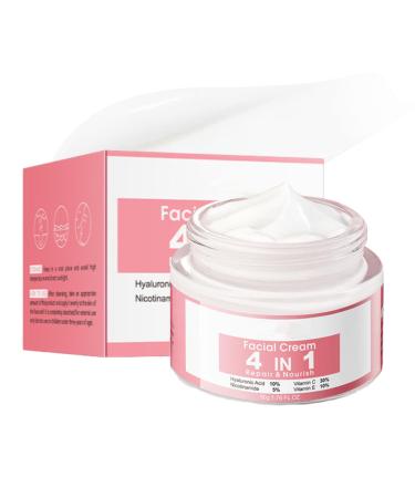 Face Moisturizer for Women - Anti Wrinkle Face Cream - Moisturiser Face Women - 4 in 1 Face Cream - Hyaluronic Acid Ingreients - Deeply Nourishes Skin - Skin Lightening Cream