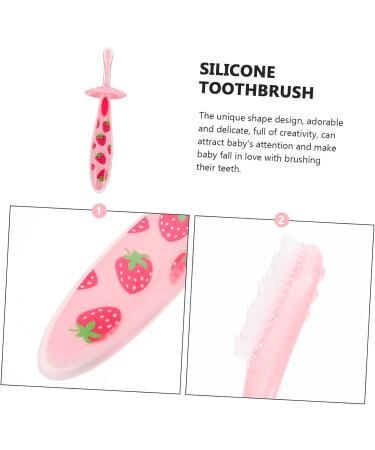 Minkissy Kids Toothbrush - Baby & Toddler Accessories Travel-Friendly Pink Manual Detergent Baby Toothbrush (1 Pack) - Buy Online on GoSupps.com