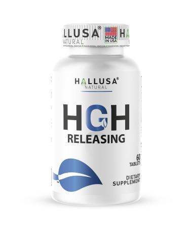 HGH-Releasing Support Supplement with L-Arginine & Ornithine | Nitric Oxide Support for Muscle Recovery Energy & Performance | Amino Acid Complex with Vitamin B3 & Chromium | 60 Tablets