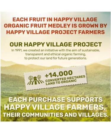 Happy Village Organic Soft & Dried Fruit Medley 567g - Buy Online on GoSupps.com