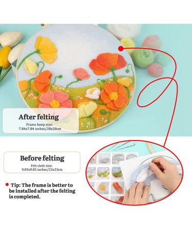 Mayboos Needle Felt Starter Set for Beginners - Complete Wool Felting Supplies Kit with Instructions - Ideal for Home Decoration - Color1 - Buy Online on GoSupps.com