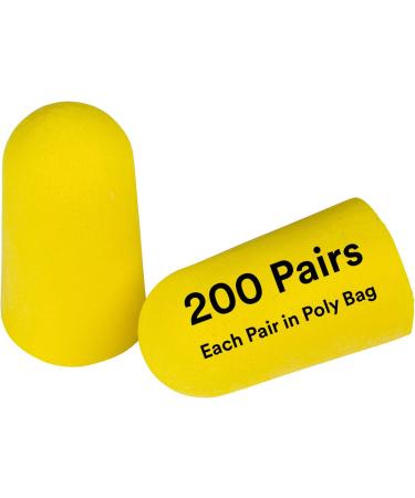 3M Ear Plugs  200/Box  E-A-R TaperFit2 312-1219  Uncorded  Disposable  Foam  NRR 32  For Drilling  Grinding  Machining  Sawing  Sanding  Welding  1 Pair/Poly Bag Yellow - Buy Online on GoSupps.com
