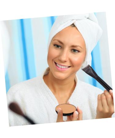 1 Pc 3D Contouring Makeup Brush - Black Foundation Brush with Wooden Handle | International Shipping Available - Buy Online on GoSupps.com