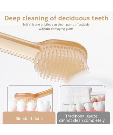 SHARE&CARE Baby Toothbrush and Tongue Cleaner Set for Toddler Oral Care - Soft Silicone Brush - Buy Online on GoSupps.com