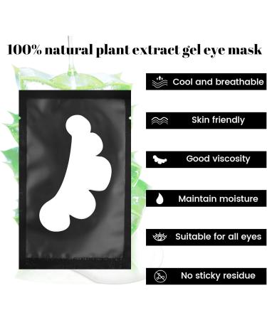 Focenat 50 PCS Under Eye Patches Eye Pads for Lash Extensions Eyelash Extension Pads Under Eye Gel Pads for Lash Extensions Supplies (Black) - Buy Online on GoSupps.com