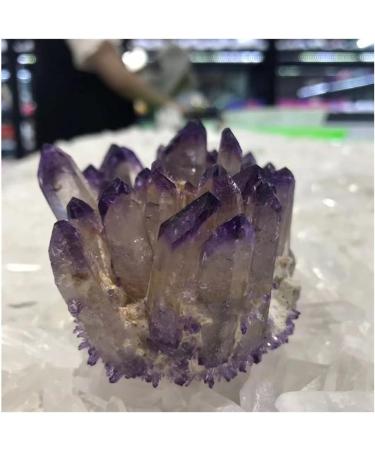 Natural Crystal Rough 1pc Natural Purple Crystal Cluster Stone geomantic furnishings degaussing Transfer Home furnishings Amethyst (Size : 380-400g) - Buy Online on GoSupps.com