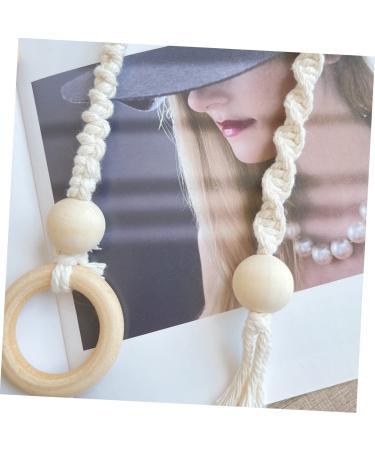 Alipis 4pcs Boho Newborn Ornament Set - Wooden Teething Rattles & Gym Pendants for Crib Decor & Playtime | Perfect Gift for Newborns - Buy Online on GoSupps.com