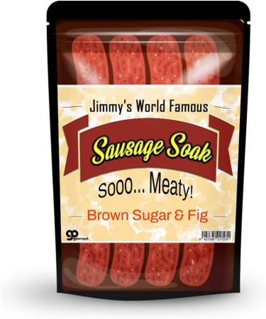 Jimmy's Sausage Soak Bath Salts - Premium Bath Soak for Men in Brown Sugar & Fig Fragrance - Funny Gift for Meat Lovers - Ideal for Dad, Boyfriend, Husband - Stocking Stuffers and Gift Baskets - Buy Online on GoSupps.com