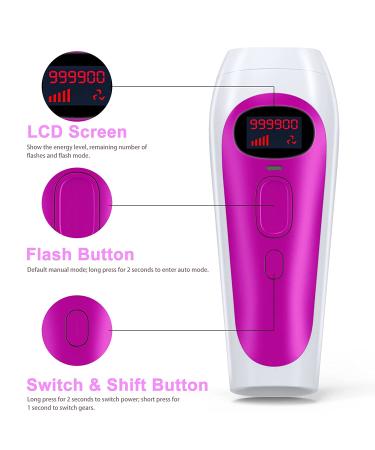 IPL Laser Hair Removal Device | At-Home Permanent Painless Hair Removal | 999,900 Flashes | For Women and Men | Facial, Armpits, Whole Body - Buy Online on GoSupps.com
