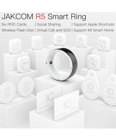 Jingling RFID Rings for Men | Stylish Waterproof Smart Ring with 6 RFID Cards & 2 Health Stones | Integrated Portable Device for iOS & Smartphones - Buy Online on GoSupps.com