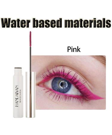 HISUNBEN Pink 5D Mascara colorful fibers charming longlasting thick and long waterproof and dirtresistant eye makeup - Buy Online on GoSupps.com