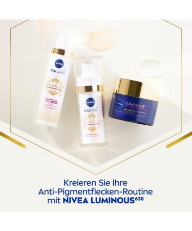 NIVEA Cellular LUMINOUS630 Intensive anti-pigment spot serum (30 ml) facial care with hyaluronic acid for a more even and radiant complexion serum against pigment spots - Buy Online on GoSupps.com