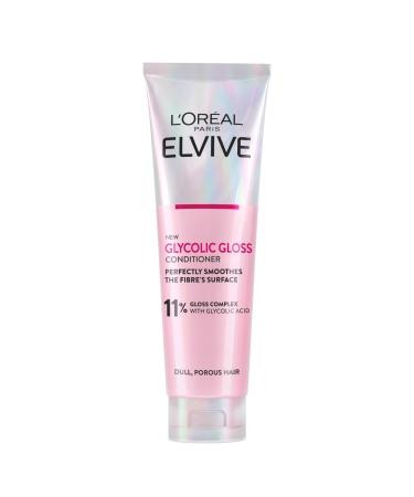 L'Oreal Paris Elvive Glycolic Gloss Conditioner With Gloss Complex and Glycolic Acid Fills and Seals Hair Fibres For Long-lasting Smooth and Shiny Hair Ideal for Dull Hair 150ml - Buy Online on GoSupps.com
