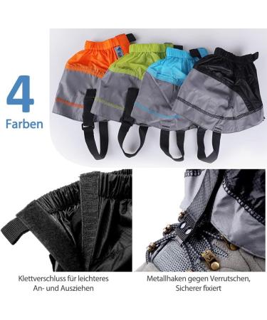 Waterproof Tyuodna Gaiters for Hiking Running & Outdoor Activities - Breathable Leg Gaiters for Men & Women - One Size Black - Buy Online on GoSupps.com