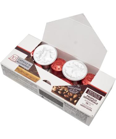 Kimbo Espresso Napoli Aluminum Coffee Pods - Nespresso Compatible Medium Dark Roast (10 Capsules) - Buy Online on GoSupps.com