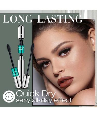Drmode Waterproof Black Mascara with Silk Fiber - Long-Lasting Natural & False Lash Look - Buy Online on GoSupps.com