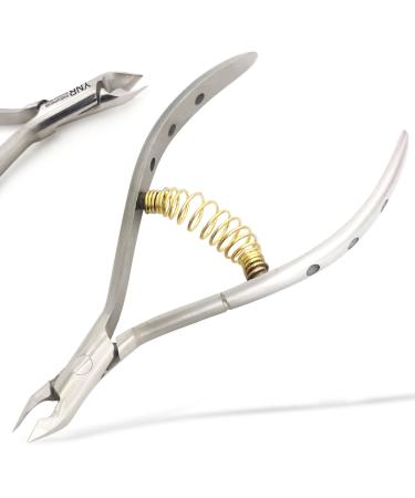 Cuticle Nippers and Cuticle Pusher Manicure Tools - Professional Nail Cuticle Remover Cutter Clippers Tool for Gel Nail Art Fingernails Toenails Stainless Steel Travel Gift Spa