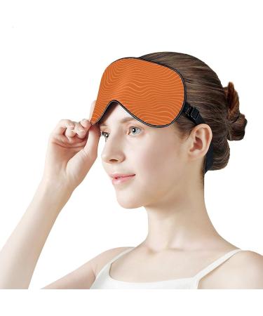 Buy Orange Salmon Sleeping Mask - Light-Blocking Eye Cover for Comfortable Sleep | Adjustable Strap Blindfold for Men Women & Kids - Buy Online on GoSupps.com