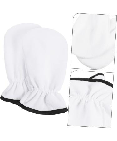 minkissy 1 Pair Maintenance Essential Oil Gloves Paraffin Hand Mittens Wax Warming Gloves Heat Preservation Gloves Hot Moisturizing Gloves Spa Care Gloves Cosmetic Polyester Hand Mask White - Buy Online on GoSupps.com