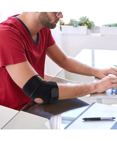 Tendonitis Elbow Brace with Two Stabilizers Neoprene Elbow Support Brace for Arm Protection Elbow Support - Buy Online on GoSupps.com