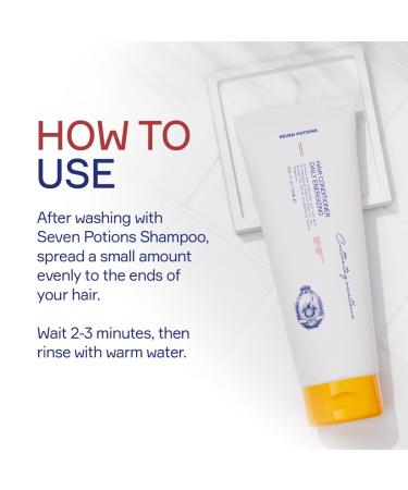 SEVEN POTIONS Men's Hair Conditioner - Natural Vegan & Cruelty-Free Moisture Restorer for Tangles & Split Ends - Daily Hydrating Softener (8.45fl oz - Buy Online on GoSupps.com