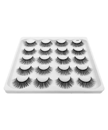 10 Pairs 3D Mink Lashes - Natural & Dramatic Volume Fake Eyelashes | Silk Handmade Extensions for Stunning Makeup - Buy Online on GoSupps.com
