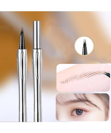 Cooklesa Eyebrow Long-Lasting Natural 3D Waterproof Microblading Eyebrow Pencil Cooklesa Upgraded Natural Waterproof Eyebrow Pen with Microfine Tip (Brown+Black+Gray brow) - Buy Online on GoSupps.com