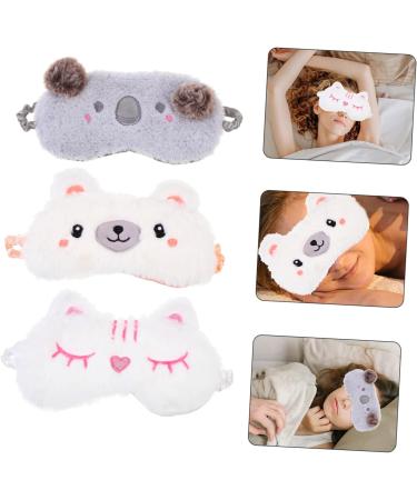 FOMIYES 9 Pcs Plush Eye Masks 3D Blackout Sleep Eye Covers & Satin Blindfolds for Ultimate Comfort Perfect for Nighttime Relaxation - Buy Online on GoSupps.com