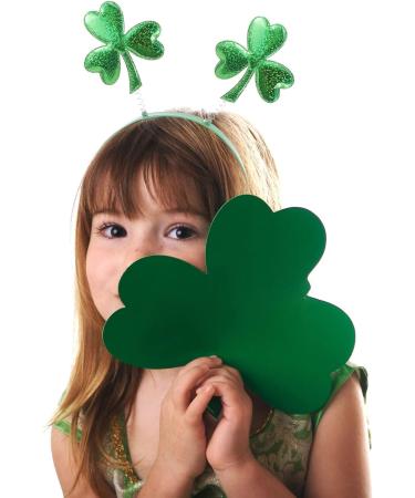 3 Pieces St. Patrick's Day Headband - Green Shamrock Hair Hoop for Holiday Decoration | St. Patrick's Day Accessories - Buy Online on GoSupps.com
