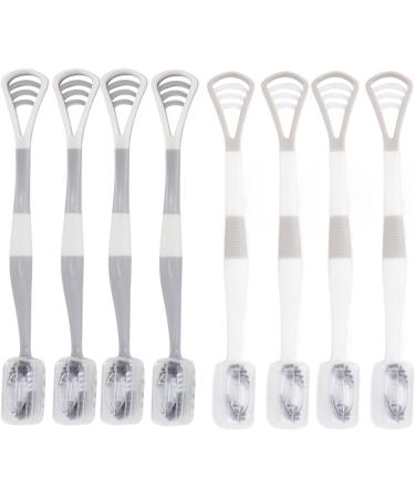 Verdant Touch 2-in-1 Tongue Cleaning Toothbrush | Ergonomic Oral Care Tool for All Ages | International Shipping - Buy Online on GoSupps.com