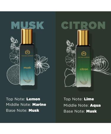 The Man Company Specially Curated Perfume Gift Set 4X20Ml - A Gentlemen's Desire | Premium Long-Lasting Fragrance| Citron For Travel| Intense For Office| Musk For Sports| Joy For Outing 80 Ml - Buy Online on GoSupps.com