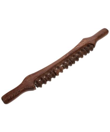 Healeved back on the back of Wenge upper back wooden stabbar abdominal massage roller muscle reduction roll Massage tab made of body roller paddle comfortable scratchstock