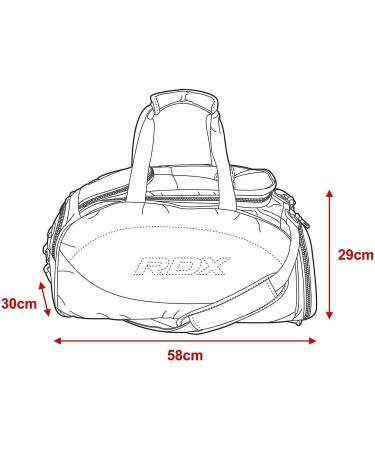 RDX Gym Duffle Bag - Lightweight Sports Holdall for MMA Fitness Gear & Exercise Equipment - Red - Buy Online on GoSupps.com
