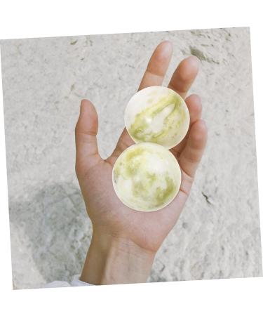 Gleavi Gymnastics Ball Set - Acupressure Forearm Handle & Baoding Balls for Strength Training | Portable Meditation Fitness Balls - Perfect Gift for Seniors | Lantian Jade - 3.5x3.5cm - Buy Online on GoSupps.com