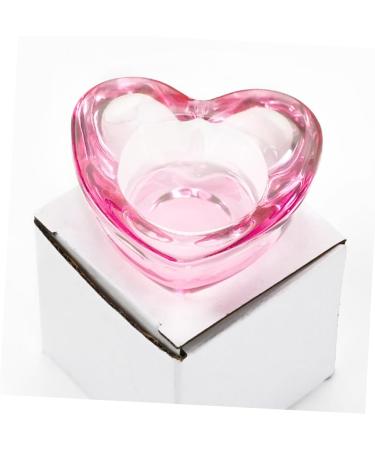 Healeved Nail Cup Glass Nail Art Dish Glass Dish for Acrylic Nails Nail Dappen Dish Nail Art Dish Cup Nail Art Equipment Crystal Nail Art Dappen Bowl High Transparency Crystal Glass Pink - Buy Online on GoSupps.com