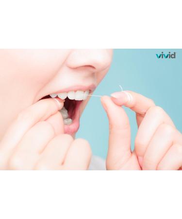 Vivid Premium PTFE Dental Floss - 72 Pack Mint Flavored Color-Coded Case 12 Meters - Best International Shipping - Buy Online on GoSupps.com