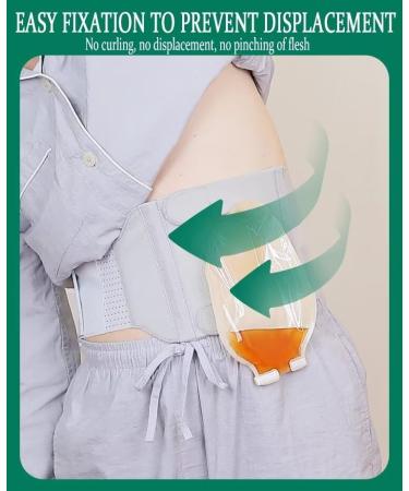 Ostomy Support Belt | Adjustable Stoma & Colostomy Belt | Protective Ileostomy Belt (Grey L 36.8in-42in) - International Shipping Available - Buy Online on GoSupps.com