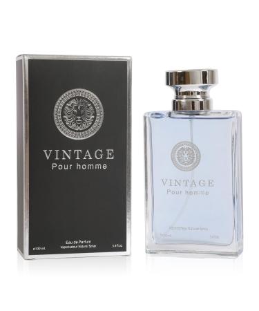 Vintage Pour Homme Spray Cologne - Eau De Parfum for Men - 3.4 fl.oz