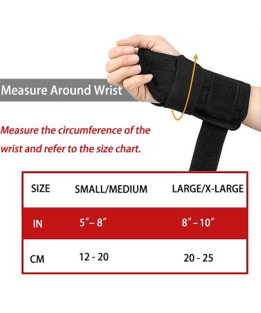 NuCamper Wrist Brace Carpal Tunnel Right Left Hand for Men Women - Night Wrist Sleep Support Splint with Compression Sleeve - Adjustable Straps for Tendonitis Arthritis Pain Relief - Right Hand Pink Small/Medium - Buy Online on GoSupps.com