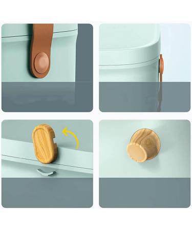 Buy Medicine Storage Box - Double Layer Organizer with 360 Rotation Lock - Green First Aid Kit - Buy Online on GoSupps.com