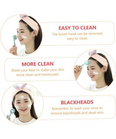 1 Set Cleansing Brush Face Scrubber Silicone Brush Facial Exfoliator Brush Facial Cleansing Exfoliator Deep Clean Face Wash Facial Scrubber Silicone Face Cleasing Milk Hand Wash Pp - Buy Online on GoSupps.com