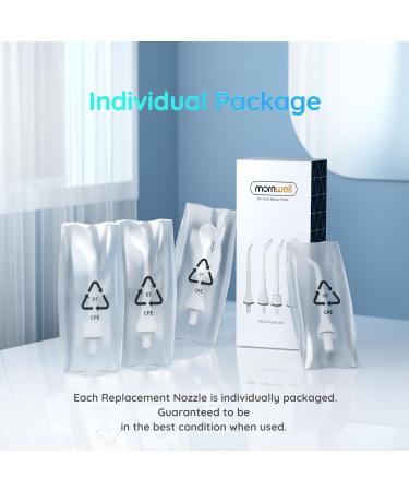 Mornwell Water Flosser Replacement Nozzles - Compatible with D50 D52 F32 F29 - International Shipping Available - Buy Online on GoSupps.com