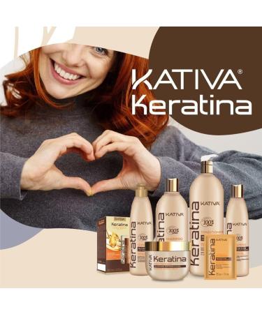 KATIVA Masque Capillaire K ratine avec Cyst ine & Prot ines V g tales Masque R parateur Intensif Cheveux Ab m s Anti-Frisottis 300 ml - Buy Online on GoSupps.com