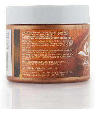 Vatika Naturals's Glam MeCopper Sunset Temporary Hair Colour - 6oz | Made With Bee Wax | Natural Hairstyle Colour | For Men & Women - Buy Online on GoSupps.com