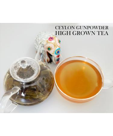 Ceylon Green Tea Gun Powder GP1 - High Grown Loose Leaf with Mellow & Smoky Taste | 100g Loose Tea - Buy Online on GoSupps.com