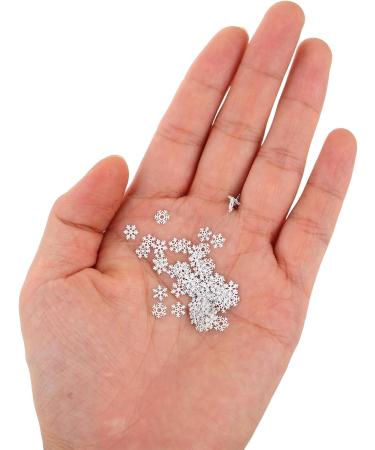  DIYEAH 6 Boxes Mini White Snowflake Nail Art Decorations Glitter Sequins for DIY Manicure Small Nail Accessories for Precise Winter - Buy Online on GoSupps.com